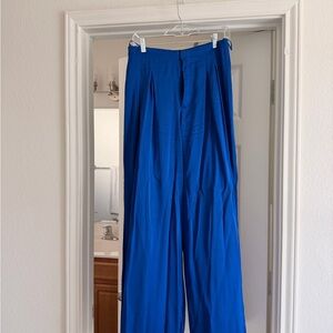 Zara Blue Satin Pants